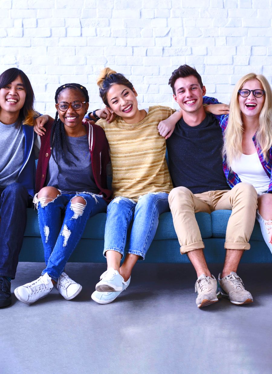 teens on couch
